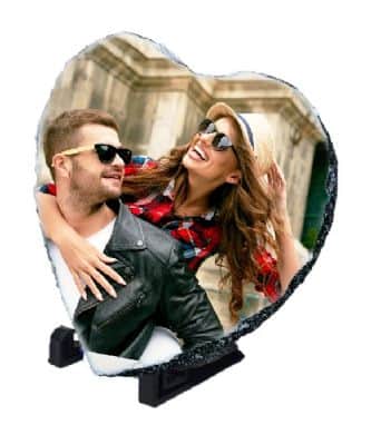 אבן בזלת לב 20*20